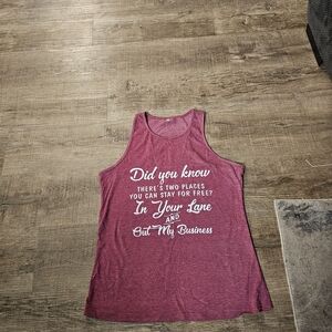 Women's Pink Graphic Tank Top